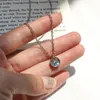 Hanger kettingen Mori -serie explosieve blauwe zeemeermin tranen ketting vrouwelijk eenvoudige licht luxe sprookje lange sieraden