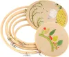 Bricolage cadre en bois cerceau cercle broderie cerceau ensemble d'outils fil bambou cercle pour point de croix main Art artisanat couture ciseaux