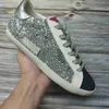 Дизайнерская золотая повседневная обувь мяч звезда Hi Star Sneakers Роскошные классические Do Old Mirty Fashion Leopard Tail Glitter Star Silver Heel Tab Man Women Par