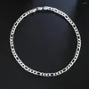 Chaînes en gros belle chaîne de mariage hommes de haute qualité couleur argent bijoux mode noble femmes 8MM collier classique N018