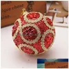 Décoration de fête Boule de Noël Strass Glitter Boules Boules de Noël Ornement d'arbre 8Cm 2S301 Drop Livraison Maison Jardin Festif Supp Dheok