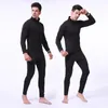 Sous-vêtements thermiques pour hommes, ensemble polaire d'hiver, couche de Base respirante et chaude, longue fermeture éclair, survêtement de Sport épais, Costume 2XL