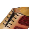 Vestido sapatos formais para homens para homens de alta qualidade Designer de couro genuíno Lace social Up Sapato Casamento Sapato Oxford Mixed Color Adult 230213