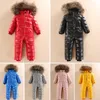 Coat -30 Russian Winter Snowsuit 2023 Boy Baby Jacket 80% Duck Down Outdoor Infant Clothes Girls Climbing For Boys Kids Jumpsuit 2-5y