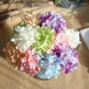 Flores decorativas 1pc Hydrangea Artificial for Decorations Home Crafting/Wedding Fake ramo/DIY/festa