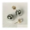 Orecchini per borchie Woman Fashion Lato doppio Andy Color Round Ball for Girl Crystal Gioielli Delivery Glip 202 Dhyzm