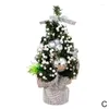 Decorações de Natal Mini-árvore de Natal Aritificial Desktop Natal Tree Home El Shopping Mall for Party Decoration Acessórios P2S5