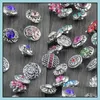 Charm Armbänder Druckknopf für Halskette 12 mm Ingwer Glas Strass Schmuck DIY Zubehör Leder Charms Drop Lieferung Dh5Gi