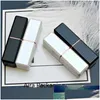 Verpakkingsflessen zwarte klassieke stijl lippenbalser lippenbalser lege vierkante plastic lippenstiftbuis 12,1 mm witte elegante rouge subbox 50 stcs/l dh0iu