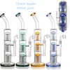 13 '' szklane bongs bubbler 3 ramię perc rozproszone rurki wodne grube Fab Jajka Palące platformy olejne z prostym lodem z stawem 14 mm