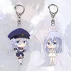 Kluczowe pierścienie 86- Osiemdziesiąt sześciu klęcznikowych mężczyzn anime Key Key Chain Women Vladilena Milizer Acryl Key Pierścień Shinel Nozen Party Party Dziewczyn