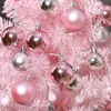 Decorazioni natalizie 60cm Ornamenti per alberi rosa artificiali Mini Cherry Blossom LED Light per l'anno Natale Home Office El Decorazione regalo