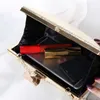 Clutch Taschen Luxy Moon Damen Hochzeit Gold Geldbörse Damen Handtasche Party für Braut Metall Blatt Schloss Schulter ZD1524 230213