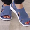 Klädskor kvinnor sandaler andas mesh sommaren 2023 damer mjuka ytmtloy zapatos de mujer plataforma sadalias femininas