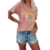 Women's T Shirts Womens Vintage 83 Original Part T-Shirts 40th Birthday Gift Idea Casual Loose Letter Print Pullover Tops Blouses