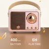 Mini hoparlörler retro bluetooth hoparlör klasik retro dekor usb taşınabilir dekorasyon mini hoparlörler seyahat müzik çalar