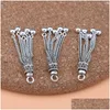 Charms 925 Sterling Sier Thai Armband Accessories Korean Retro Tassel Pendant Handmased Diy Jewelry Material pärlstav tillbehör DH0XK