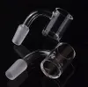 DHL Quartz Banger Hookahs Smoking Pipe Accessory With 14mm Male 45 90 Degree Joint 5mm Thick For Glass Bubbler Dab Rig Bong