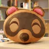 Fyllda plyschdjur Cartoon Crossing Toys Plush Pillow Animal Crossing Cosplay Kawaii Soft Raccoon BLinder Söt tvättbjörn för barn Barn Toys Gift 230211
