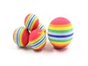 Chiot Pet Dog Ball Dogs Squeak Toys Pet Ball Rainbow Color Chew Toys