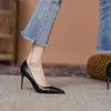 Dress Shoes 2023 Spring And Summer Brown Comfortable All-match High Heels Women's Stiletto Sexy Single Women Work