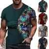Men's T Shirts Breathable 3D Digital Printing T-shirt Men Pulllover Short Sleeve Sport Shirt Summer Tee Tops Clothes Male