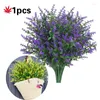 Dekorative Blumen 1 Stücke Lavendel Hochzeit Blumenvase Für Wohnkultur Künstliche Getreide Weihnachten Gefälschte Pflanze