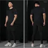 Herr t-skjortor män fitness sport skjorta cykel träning träning komprimering t-shirt man rashguard gym som kör jogging mens