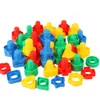 Время подсчета математики 1020 Уставные винтовые блоки пластиковые вставки игрушки для детей для детей Образовательные модели Монтессори 230213