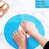 Table Mats 12Inch Silicone Round Baking Cake Dough Mat Placemat TableMat Pastry Pad Tablecloth Kitchen Tools Supplies