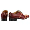 Vestido sapatos formais para homens para homens de alta qualidade Designer de couro genuíno Lace social Up Sapato Casamento Sapato Oxford Mixed Color Adult 230213