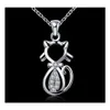 Pendentif Colliers Binda 925 Sterling Sier Cat Version coréenne des bijoux polyvalents simples Drop Livraison Pendentifs Dhqgp