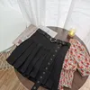 Skirts High Waist Mini Solid Black Female All Match Belted Streetwear Pleated Women Tooling Half-length E-girl Outfit