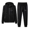 Tracksuits Hoodie Set Sweatshirts Men's and Pants Designer Jumpers Suits Spring Autumn Tracksuit med Letters Burge Black Blueer6s