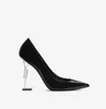 Sommer Damen Sandalen Modemarke Patent Ölpumpe 110 mm Leder High Heels spitze elegante Damen Couture Hochzeitskleid formelle Schuhe