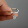 Anneaux De Bande Unique Femme Petite Bague À La Main Boho Argent Couleur Bague De Fiançailles De Mariée Vintage Zircon Pierre Bijoux De Mariage Anneaux Pour Les Femmes G230213