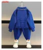 Setler Bebek Erkek Giyim Bahar Sonbahar Kazak Takım Çocuk Giysileri Çocuk Giysileri Uzun Kollu Tshirt Pantolon Setler Spor Giyim