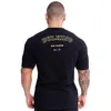 Herrar t shirts 2023 män kort ärm tätt skjorta avslappnad bomull streetwear gym fitness t-shirts sommar homme träning toppar tees tees