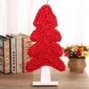 Decorazioni natalizie 43 Cm Albero in feltro di lana Ornamenti per desktop Materiali fai-da-te Forniture per festival Mini pennello per bottiglie di Natale artificiale Regalo