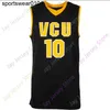 كرة السلة قمصان VCU كرة السلة Jersey NCAA College De'riante Jenkins Marcus Evans Marcus Santos-Silva Issac Vann Corey Douglas Mike'l