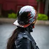 Велосипедные шлемы Оптовые мотоциклетные шлема локомотив для Harley Retro Helmet Electric Car Personality Baseball Cap 3C Сертификация Universal J230213