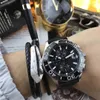 Lunette en céramique anneau 42mm Quartz chronographe montre de sport ruban en nylon boucle originale 300M Cal 16 montre-bracelet pour homme