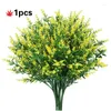 Fleurs décoratives 1 pièces lavande mariage fleur Vase pour la décoration intérieure Grain artificiel noël fausse plante