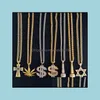 Hanger kettingen mooie gouden kettingen voor mannen kruis ketting statement punk hip hop sieraden drop levering hangers dhlqm