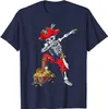 Men's T Shirts Dabbing Pirate Skeleton Dab Kids Halloween Costume Gift T-Shirt