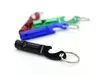 100pcslot Fast shipping 2 in 1 kit Mini Aluminum Keychain Keyring Beer Bottle opener With whistle