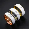 Band Rings Mens Ring Technology NFC SMART FINGER Digital Couple Rostfritt st￥l Drop Delivery Jewelry DHDL5