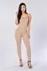 Women's Jumpsuits One Piece Jumpsuit Womens Romper Sexy Female Casual Backless Straps Slim Bodycon Long Overalls Macacao Feminino