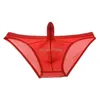 Underpants Sexy Transparent Charming See-Through Penis Pouch Men's Briefs Bikini Underwear Mesh Gay Men Undershorts