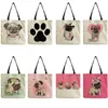 Abendtaschen Niedliche Tier-Einkaufstasche Schulterdruck Damen Große Kapazität Anpassbare Cartoon-Hund 2023 Sommermode Outdoor-Strand